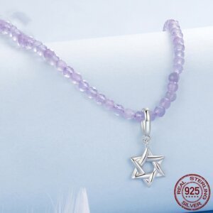 Six-pointed Star Pendant Diy Bracelet String Beads Scattered Beads